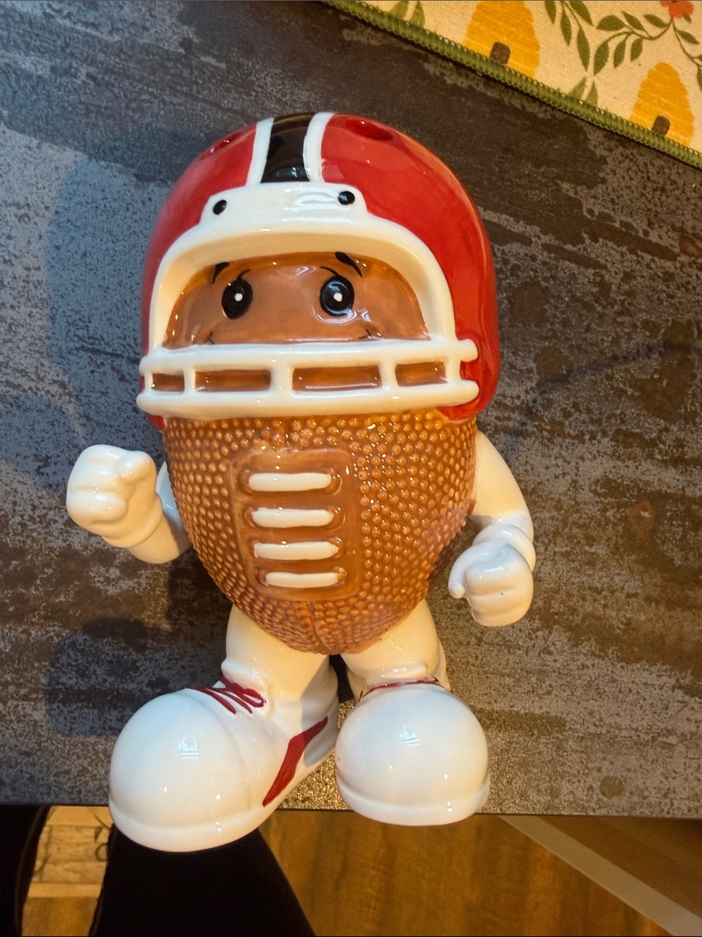 Kids Football Character Bank - Red Helmet